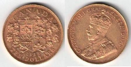 A historic Canadian gold coin.
