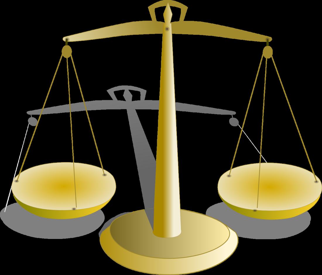 A balance scale.