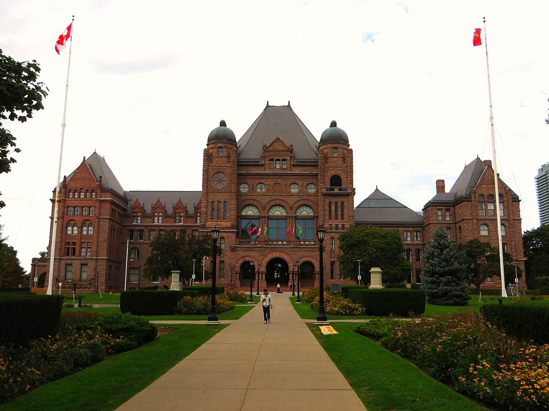 The Ontario Legislative Building in Toronto.